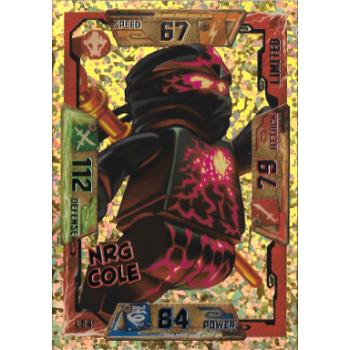 ninjago trading card game english series 1 - le4 nrg cole limited edition
