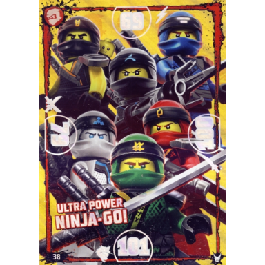 ninjago trading card game german series 3 - 38 ultra power ninja-go! oversize xxl