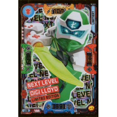 ninjago trading card game german series 5 next level - le6 next level digi lloyd limited edition