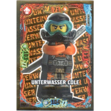 ninjago trading card game german series 7 - le3 unterwasser cole limited edition