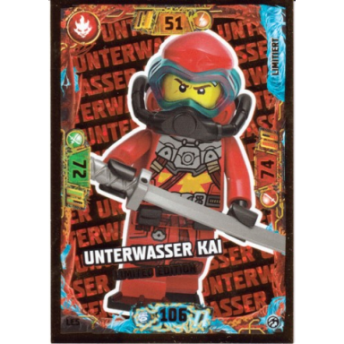 ninjago trading card game german series 7 - le5 unterwasser kai limited edition