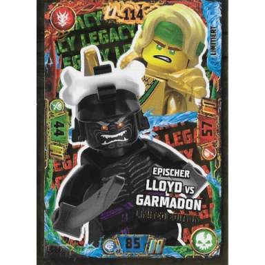 ninjago trading card game german series 7 - le24 epischer lloyd vs garmadon limited edition