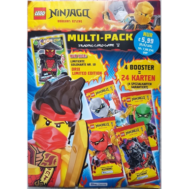ninjago trading card game german series 10 - multi-pack with le10 drix limited edition