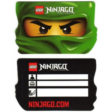id card green ninjago head