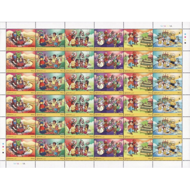lego stamp malaysia 2017 - legoland holiday activities sheet of 36