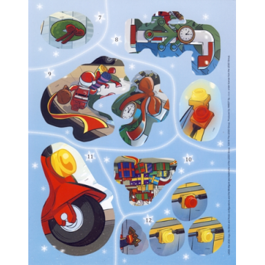 sticker sheet lego city advent book 2018 sheet 2