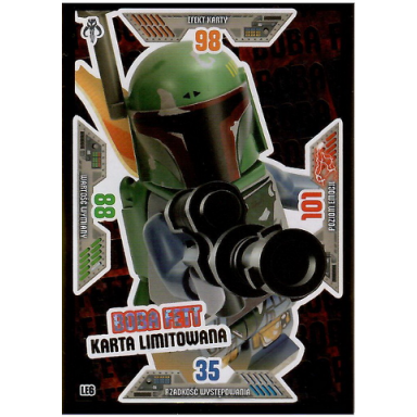 star wars trading card game polish series 2 - le6 boba fett karta limitowana
