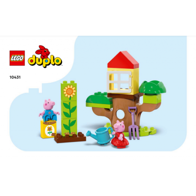peppa pig garden and tree house