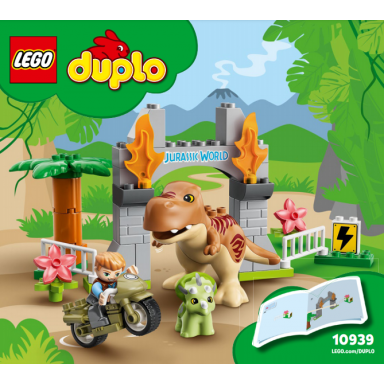 t rex and triceratops dinosaur breakout
