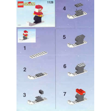 santa on skis