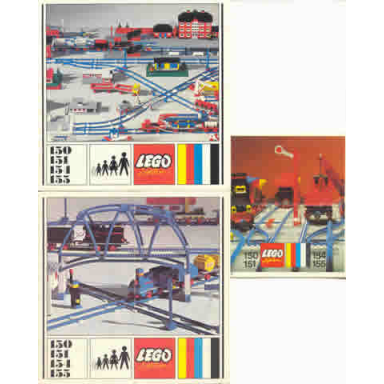 2 cross rails 8 straight tracks 4 base plates