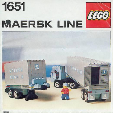 maersk line container truck