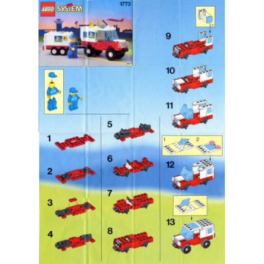 airline maintenance vehicle with trailer