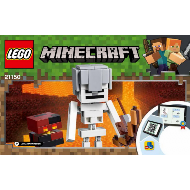 minecraft skeleton bigfig with magma cube