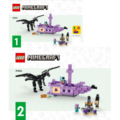 the ender dragon and end ship