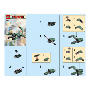 green ninja mech dragon polybag