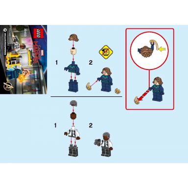 captain marvel and nick fury polybag
