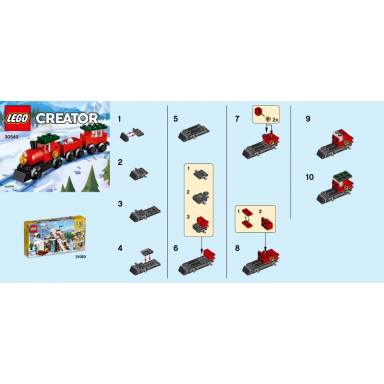 christmas train polybag