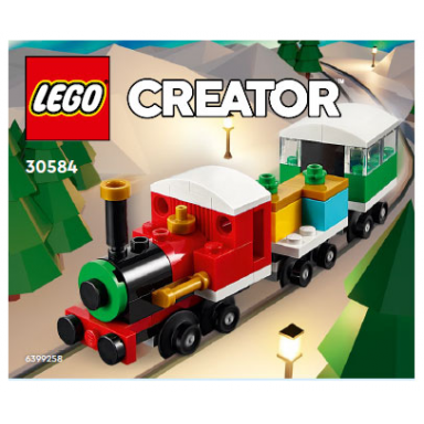 winter holiday train polybag