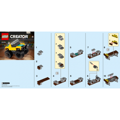 rock monster truck polybag
