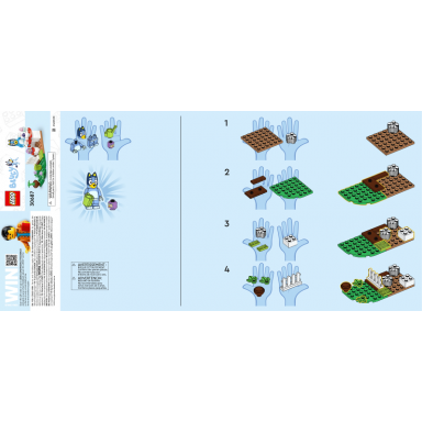 bluey tea party paper bag polybag