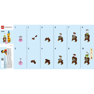 birthday party animals paper bag polybag