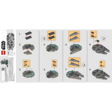 millennium falcon - mini paper bag polybag