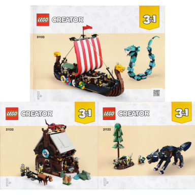 viking ship and the midgard serpent