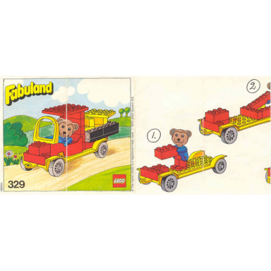 bernard bear and pickup truck