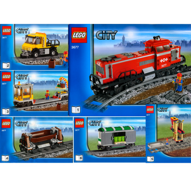 red cargo train