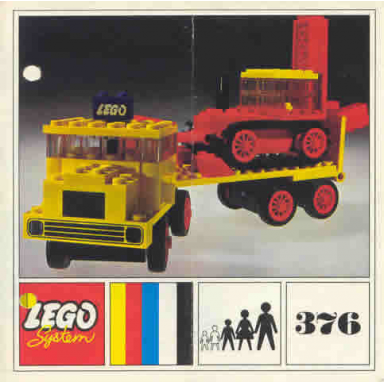 low-loader with excavator