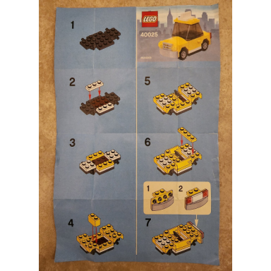 yellow car new york taxi cab polybag