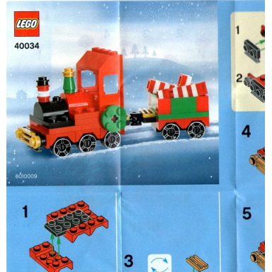christmas train polybag