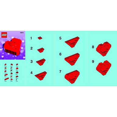 valentines day heart box polybag