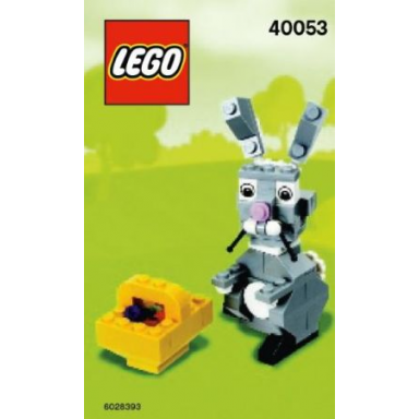 easter bunny with basket polybag
