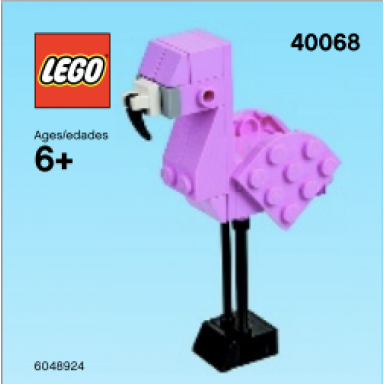 monthly mini model build set - 2013 08 august flamingo polybag
