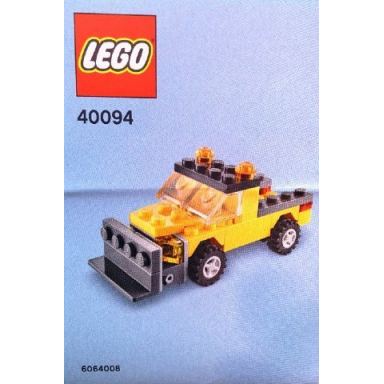 monthly mini model build set - 2014 01 january snowplow polybag
