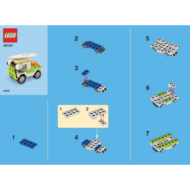 monthly mini model build set - 2014 07 july beach van polybag