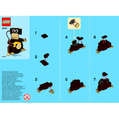 monthly mini model build set - 2014 08 august monkey chimpanzee polybag