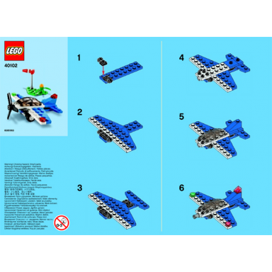 monthly mini model build set - 2014 09 september racing plane polybag