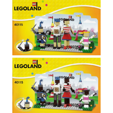 legoland entrance with family