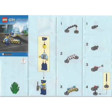 policeman with cookie and stinger polybag