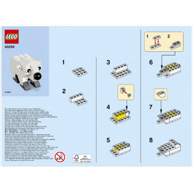 monthly mini model build set - 2016 01 january polar bear polybag