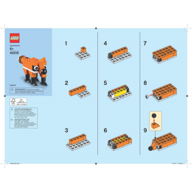 monthly mini model build set - 2016 11 november fox polybag
