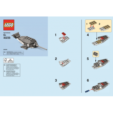 monthly mini model build set - 2017 01 january narwhal polybag