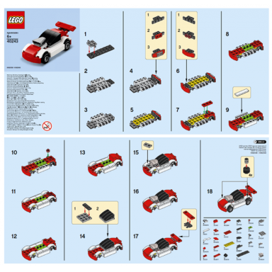 monthly mini model build set - 2017 05 may race car polybag