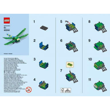 monthly mini model build set - 2017 06 june dragonfly polybag