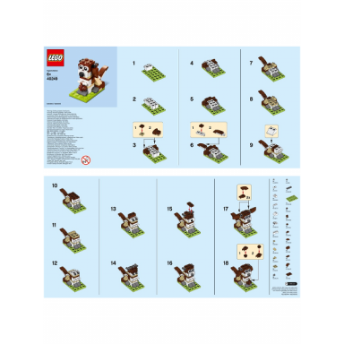 monthly mini model build set - 2017 11 november st bernard dog polybag