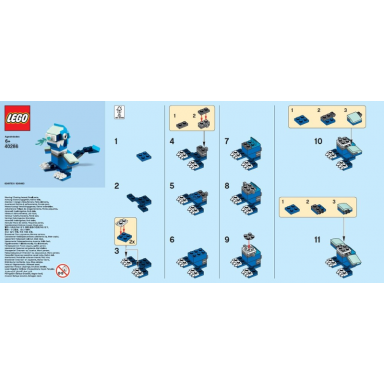 monthly mini model build set - 2018 11 november ice dragon polybag