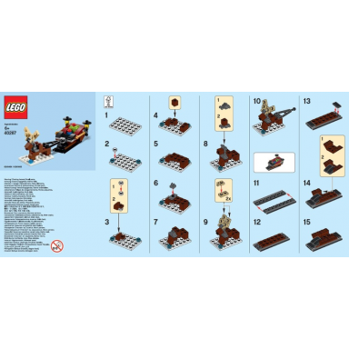 monthly mini model build set - 2018 12 december sleigh polybag